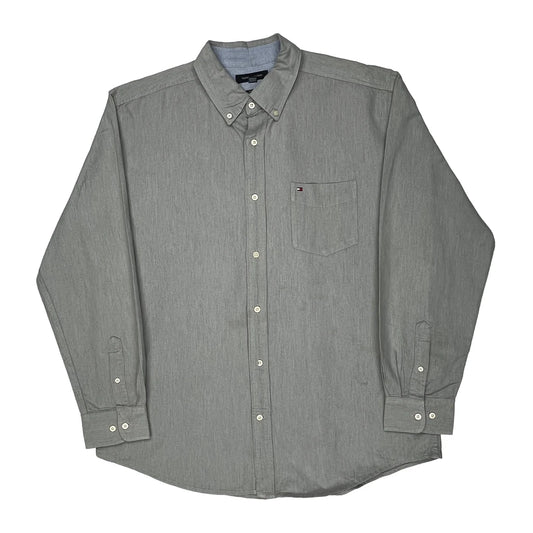 Tommy Hilfiger Shirt - XL Grey Cotton