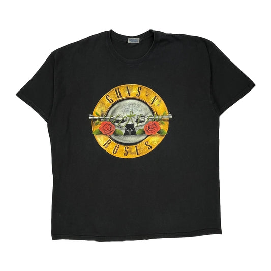 Guns N Roses Hanes Band T-Shirt - 2XL Black Cotton
