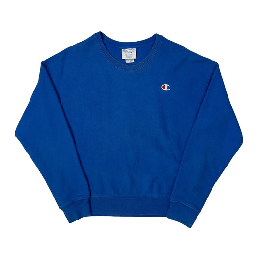 Reverse Weave Champion Sweatshirt - Medium Blue Cotton Blend