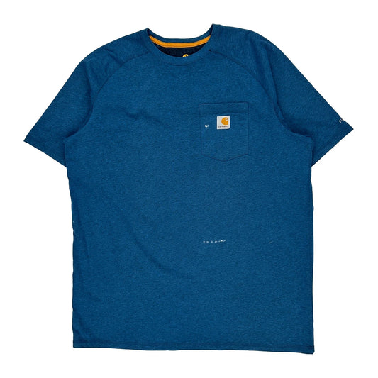 Carhartt Tall T-Shirt - XL Blue Cotton