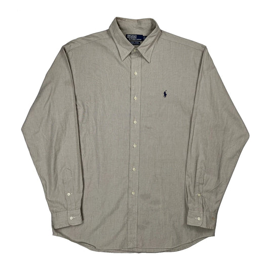 Polo By Ralph Lauren Shirt - Large Beige Cotton