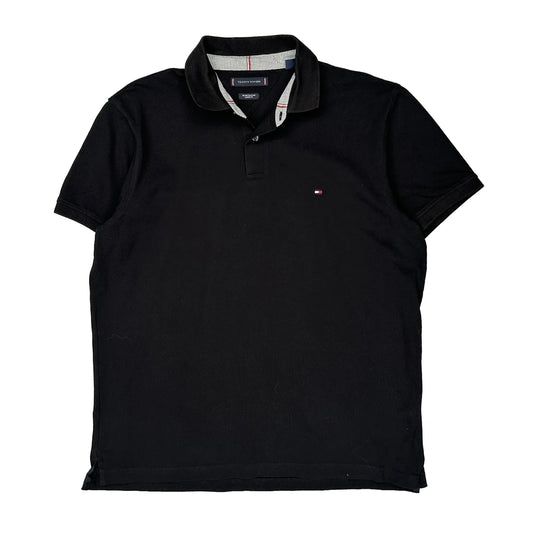 Tommy Hilfiger Polo Shirt - XL Black Cotton