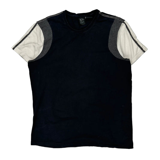 Armani Exchange T-Shirt - Large Black Cotton