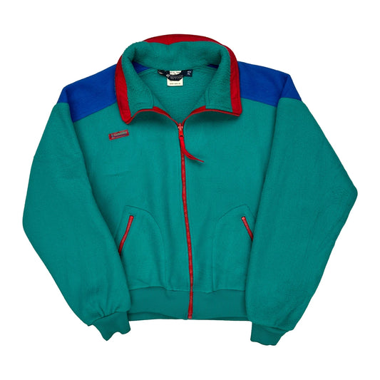 Made In USA Columbia Fleece Jacket - XL Blue Polyester