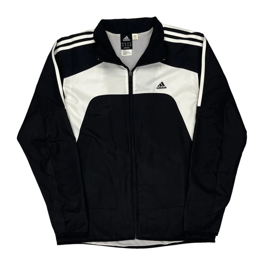 Adidas Track Jacket - Medium White Polyester
