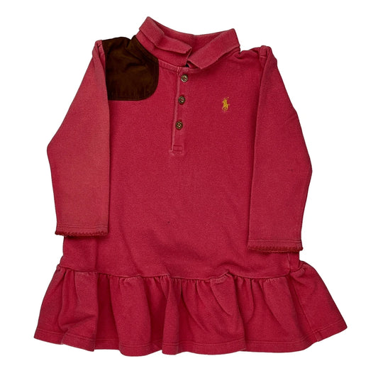 Age 18 Months Ralph Lauren Dress - 2XS Red Cotton