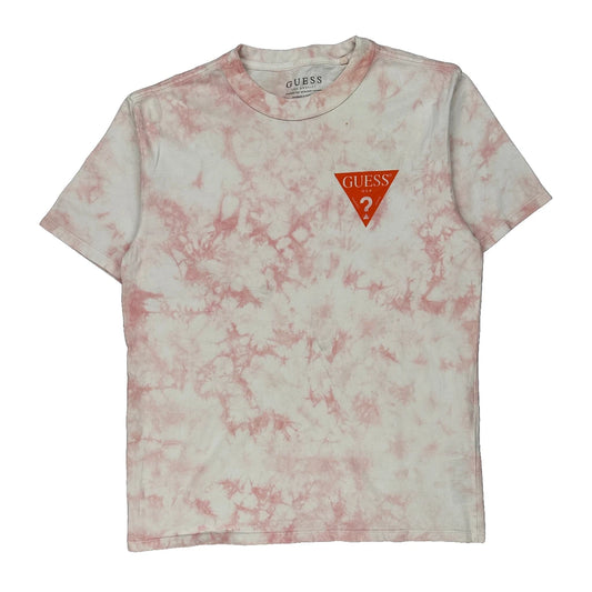 Guess Tie-Dye T-Shirt - Small White Cotton