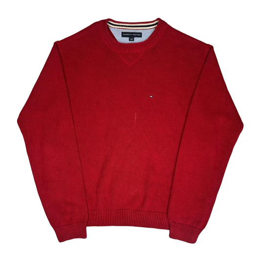 Tommy Hilfiger Jumper - Large Red Knitted