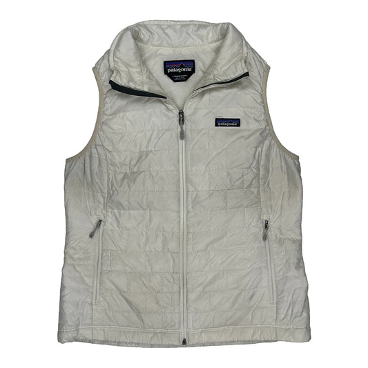 Patagonia Gilet - Large White Polyester