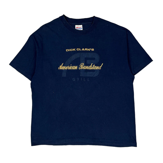 American Bandstand Hanes Single Stitch T-Shirt - XL Blue Cotton