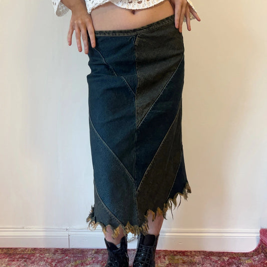 Vintage blue Unbranded Denim Skirt - womens 28" waist