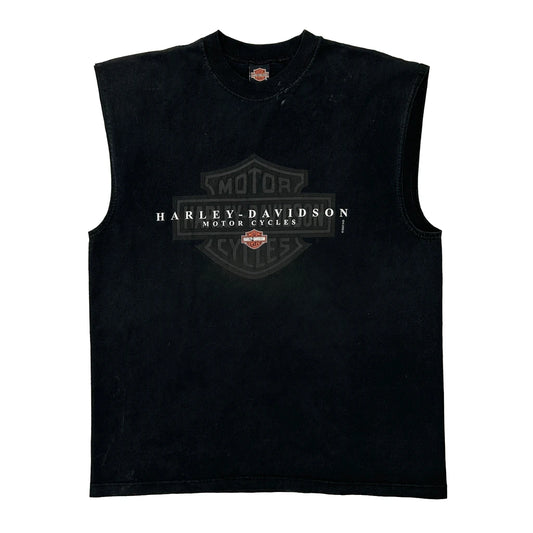Shelton'S Harley-Davidson Mall Store Harley Davidson Graphic Vest - Large Black Cotton