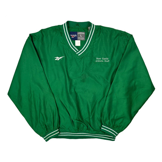 New Castle Athletic Staff Reebok Windbreaker - Large Green Polyester