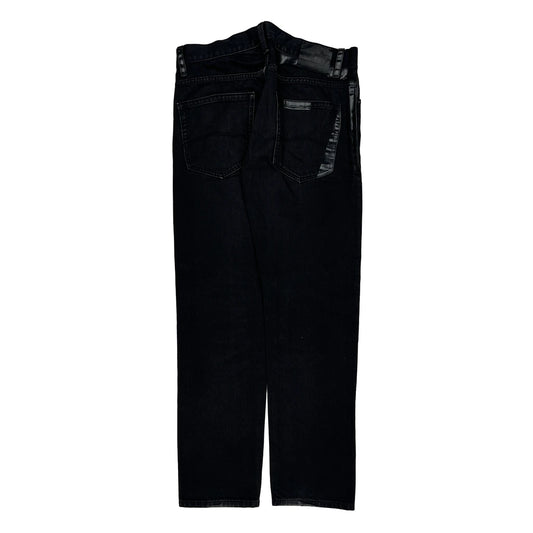 Armani Exchange Slim Fit Jeans - 32W 32L Black Cotton Blend