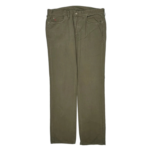 Polo By Ralph Lauren Trousers - 40W 32L Green Cotton
