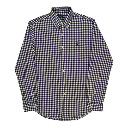 Ralph Lauren Checked Shirt - Medium Purple Cotton