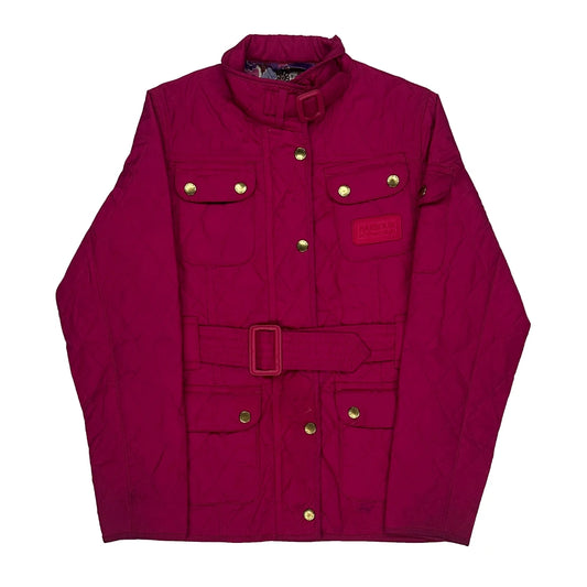 Barbour Quilted Jacket - Large Pink Polyester