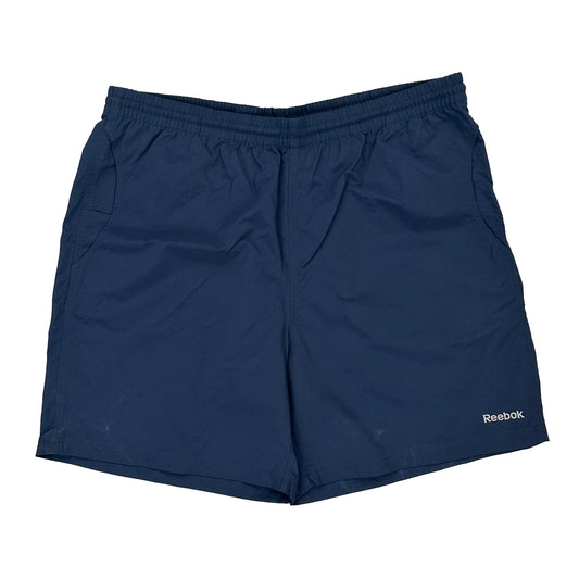 Reebok Sport Shorts - XL Blue Polyester