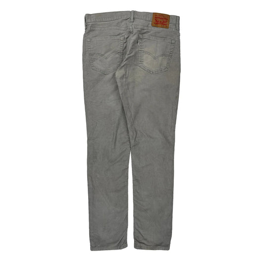 Levis Cord Trousers - 36″ Waist Grey Cotton