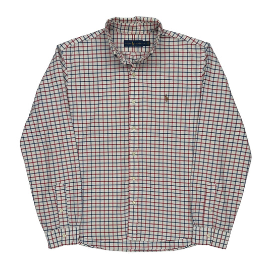Ralph Lauren Checked Shirt - Large Blue Cotton