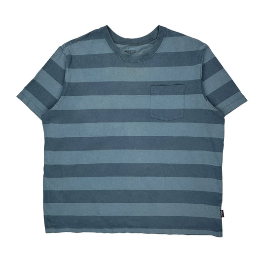 Patagonia Striped T-Shirt - 2XL Blue Cotton