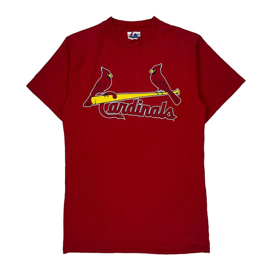 Cardinals Majestic Mlb T-Shirt - Medium Red Cotton