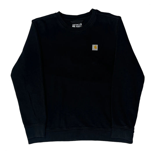 Carhartt Sweatshirt - Large Black Cotton Blend