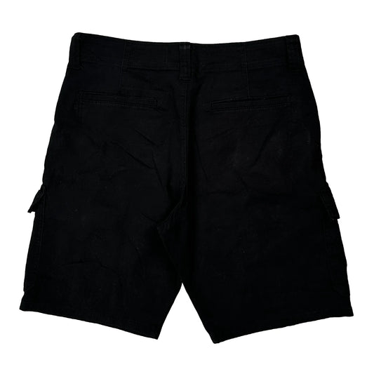 Wrangler Cargo Shorts - 30W 8L Black Cotton
