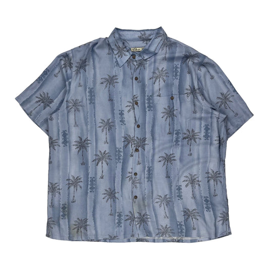 Batik Bay Hawaiian Shirt - XL Blue Viscose