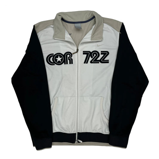 Cortez Nike Track Jacket - Large White Polyester