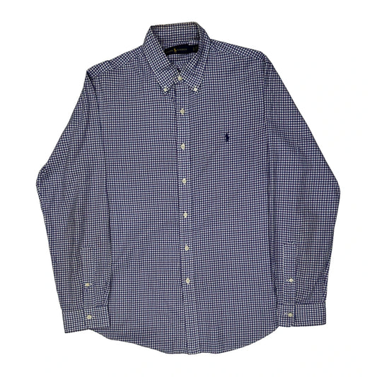 Ralph Lauren Checked Shirt - Large Blue Cotton