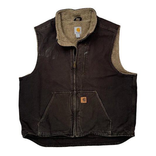 Carhartt Gilet - XL Brown Cotton