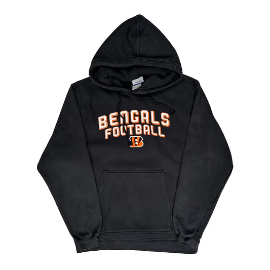 Bengals Reebok Football Hoodie - Medium Black Cotton Blend