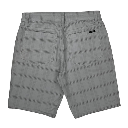 Oakley Checked Shorts - 31W 10L Grey Cotton