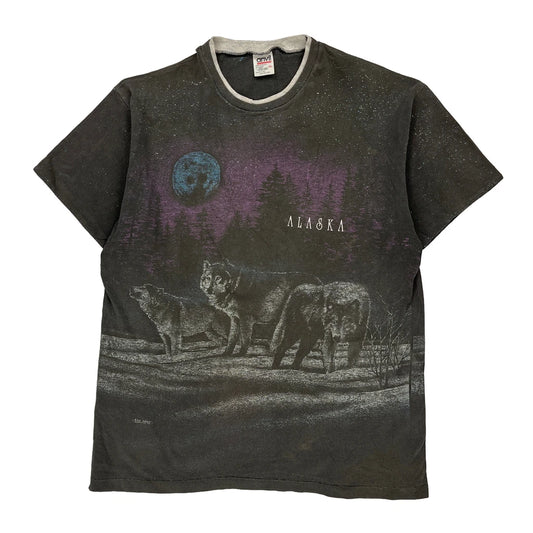 Alaska Anvil Single Stitch T-Shirt - XL Black Cotton