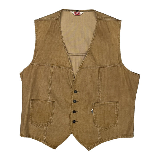 Levis Corduroy Waistcoat - Medium Beige Corduroy