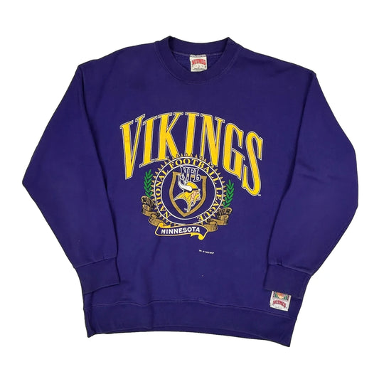 Minnesota Vikings Nutmeg Football Sweatshirt - XL Purple Cotton