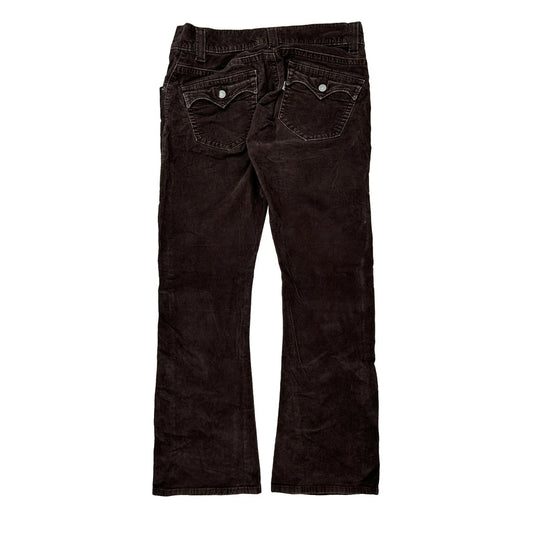 Levis Cord Trousers - 32″ Waist Brown Cotton