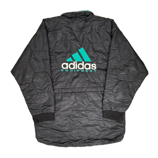 Adidas Equipment Spellout Puffer - Large Black Nylon
