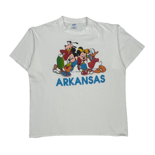 Arkansas Velva Sheen Cartoon T-Shirt - XL White Cotton