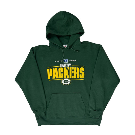 Green Bay Packers N.F.L. Team Apparel Graphic Hoodie - Large Green Polyester Blend