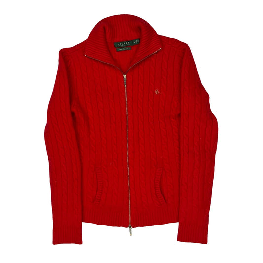 Ralph Lauren Zip Up - Medium Red Cashmere