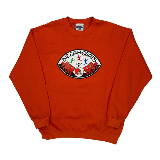 Vintage Dream-Seats Lee Graphic Sweatshirt - Large Orange Cotton