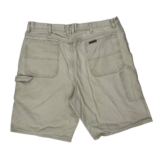 Schmidt Carpenter Shorts - 36W 9L Beige Cotton