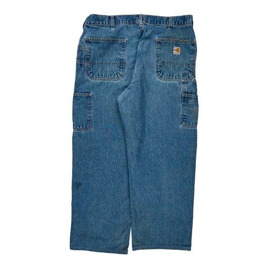 Carhartt Carpenter Jeans - 36W 32L Blue Cotton