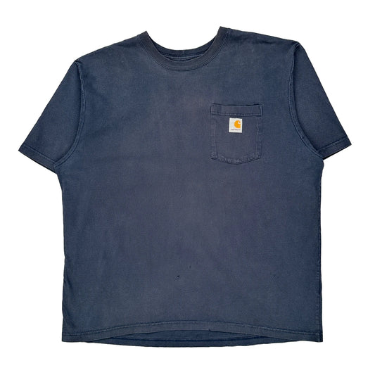 Carhartt T-Shirt - XL Blue Cotton