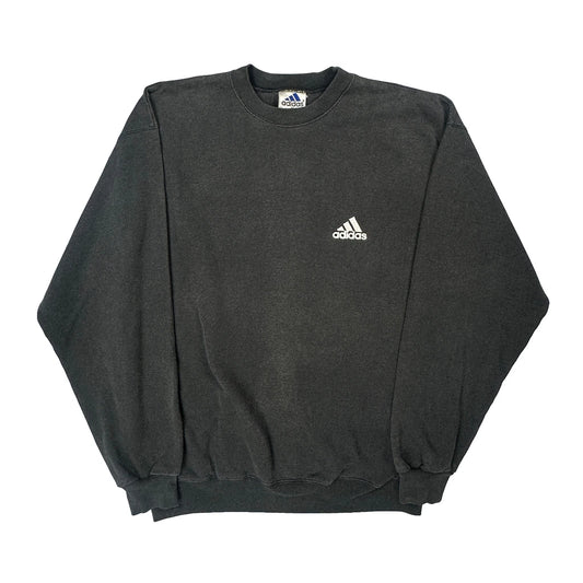 Adidas Sweatshirt - Medium Black Cotton