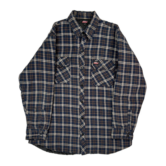 Dickies Checked Jacket - XL Blue Cotton