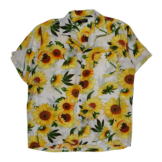 Unbranded Floral Hawaiian Shirt - XL Multicoloured Cotton
