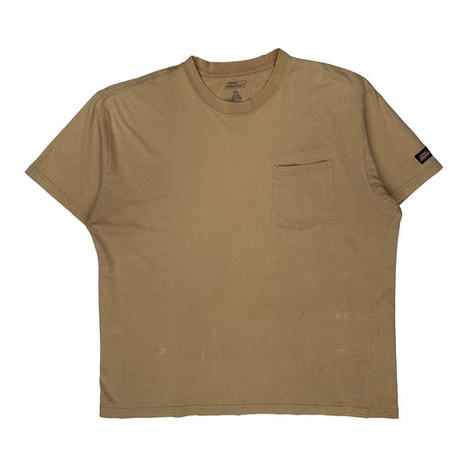 Dickies T-Shirt - XL Beige Cotton